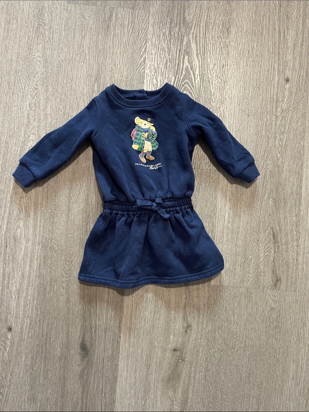 Polo by Ralph Lauren Navy Long-Sleeve Sweatshirt Dress